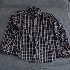 ​Robert Graham Multicolor Plaid Check Button Down Shirt - Size S